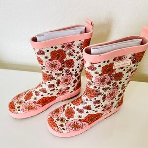 New Nora Madison rainboots size 4 kids floral